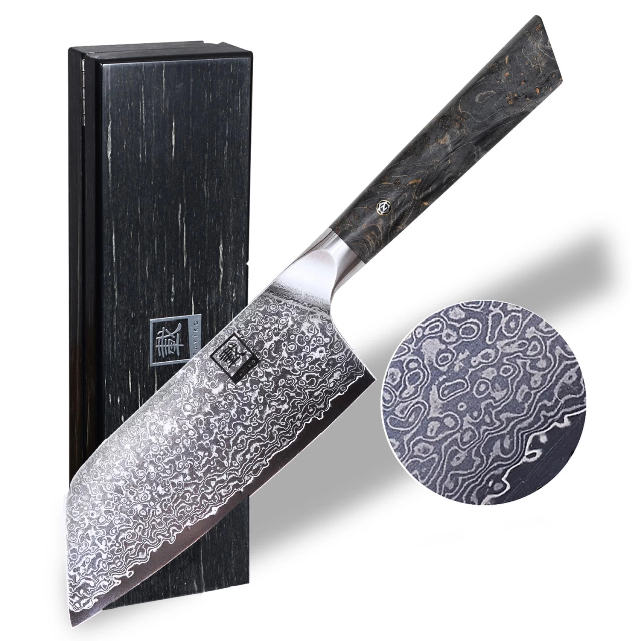 ZAYIKO Damastmesser DAITO PROFI LINE Nakirimesser - Ahornholz - VG-10 Stahlkern 1 ZAYIKO Damastmesser DAITO PROFI LINE Nakirimesser - Ahornholz - VG-10 Stahlkern