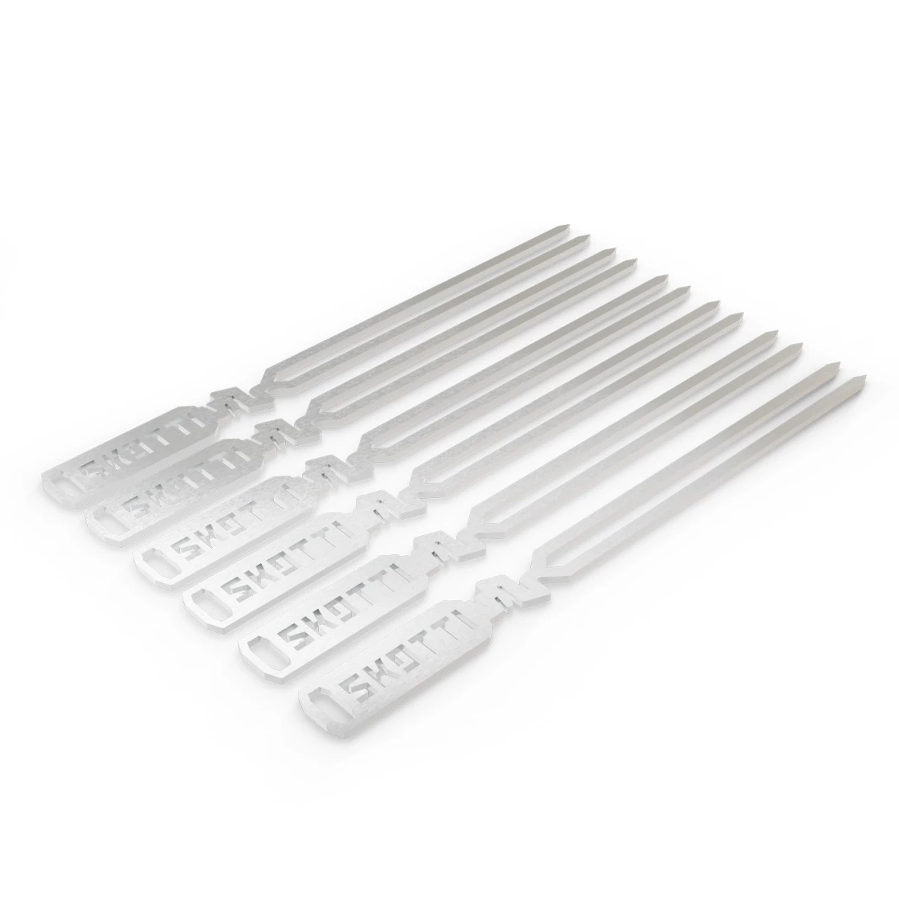 SKOTTI PIKES - 6er Set Grillspiesse Aus Edelstahl 28cm 2 SKOTTI PIKES - 6er Set Grillspiesse Aus Edelstahl 28cm – Bild 2