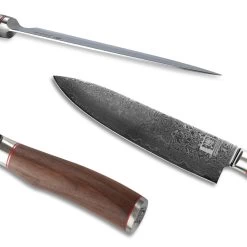 ZAYIKO Damastmesser KURUMI Chefmesser - 20cm Klinge - Nussbaumgriff - VG-10 Stahlkern -Abenteuer Verkauf 11729 Zayiko Kurumi Damastmesser Chefmesser mit Griff aus Nussbaum und Holzbox 05C8MteNH0ZxdUg 1280x1280