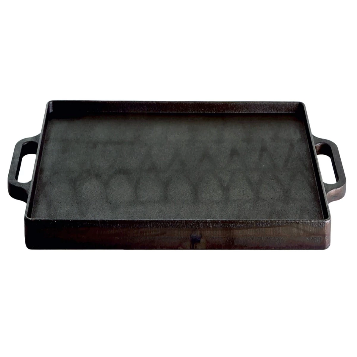 Plancha Grillplatte - Mit 2 Griffen - Gusseisen - Wendeplatte Geriffelt Und Glatt - 32 X 32cm 2 Plancha Grillplatte - Mit 2 Griffen - Gusseisen - Wendeplatte Geriffelt Und Glatt - 32 X 32cm – Bild 2