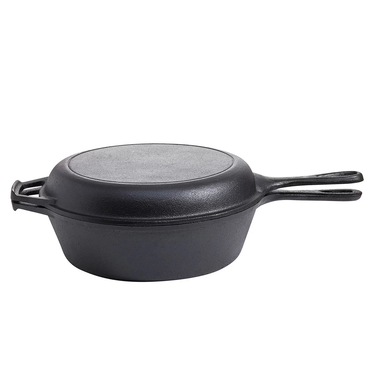 Feuertopf 2in1 - Gusstopf Und Gusspfanne - Gusseisen - D: 26cm - Mit Stiel Und Griff - 3,5l 2 Feuertopf 2in1 - Gusstopf Und Gusspfanne - Gusseisen - D: 26cm - Mit Stiel Und Griff - 3,5l – Bild 2