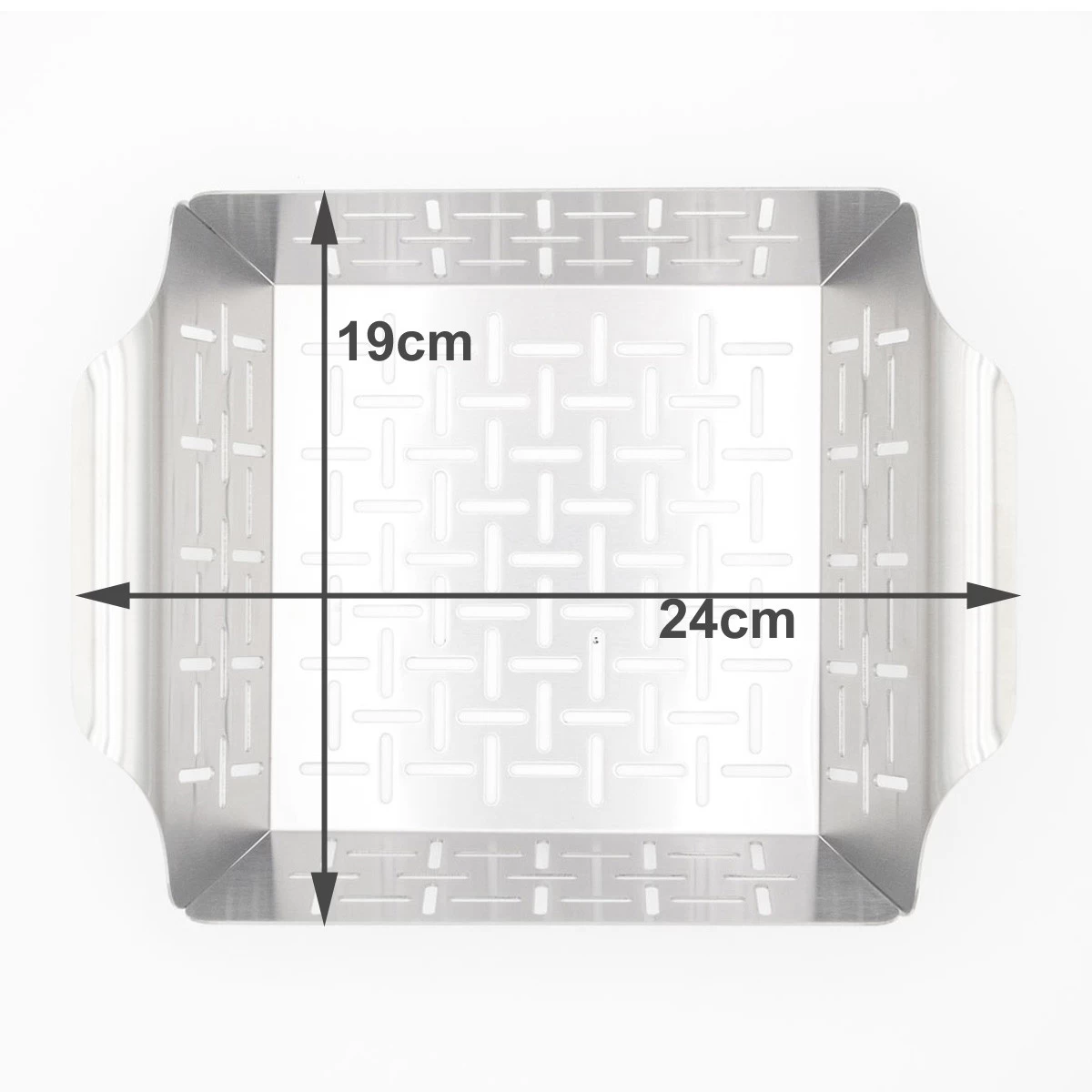 Edelstahl-Grillkorb, BBQ Gemüsekorb - Grillschale 19 X 24 X 5,5 Cm 4 Edelstahl-Grillkorb, BBQ Gemüsekorb - Grillschale 19 X 24 X 5,5 Cm – Bild 4