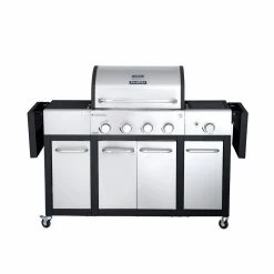ALLGRILL Gasgrill MAJOR 4 Brenner, Seitenkocher Und Klapptischen