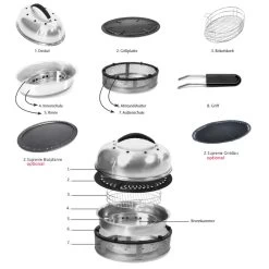 COBB "SUPREME" Holzkohle Kompaktgrill Für Bis Zu 8 Personen (CO-600) 360x510x365mm - 7kg -Abenteuer Verkauf 13233 cobb supreme grill 121 1280x1280