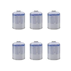 CADAC CA445 6er Set - Ventil-Gas-Kartusche (445g Butan-Propan-Gemisch) - EN417 Gewinde