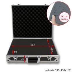 ACC-2 Universal Transportkoffer - Flightcase Mit Würfelschaumstoff - 530x438x152mm -Abenteuer Verkauf 13591 01 1280x1280