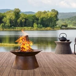 Feuerschale - Rost-Look - 50 X 50 X 25cm - Metall -Abenteuer Verkauf 17811 feuerschale rost optik garten 02vmuXvDunMZvoz 1280x1280