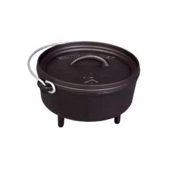 Camp Chef Classic Dutch Oven Topf 8" (20cm) - Feuertopf Aus Gusseisen - Mit Füßen
