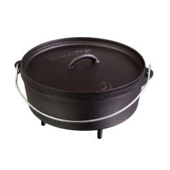 Camp Chef Classic Dutch Oven Topf 10" (25cm) - Feuertopf Aus Gusseisen - Mit Füßen