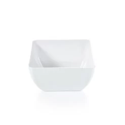 Camping Schale SUMMER - Melamin - 19x19x10cm - 2,5 Liter - Weiß