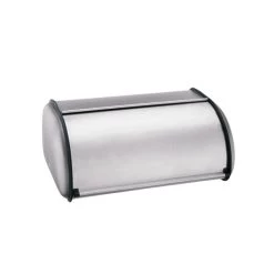 Brotkasten Edelstahl - Mit Rolldeckel - 44 X 28 X 18cm