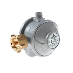 Gasregler Zweistufig 50mbar 1kg/h - Für Gewerbliche Anwendung Nach UVV BGV D34 § 11 Abs.3+4 - 90°