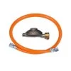 Universal Gas Anschlusskit 50mbar Mit 0,8m Gewebeschlauch 1/4" Innengewinde