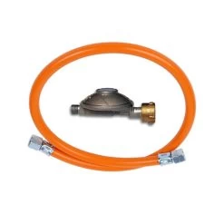 Universal Gas Anschlusskit 50mbar Mit 1m Gewebeschlauch 1/4" Innengewinde