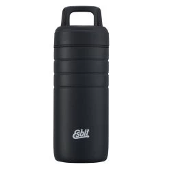 ESBIT MAJORIS Edelstahl Thermobecher Mit Isolierverschluss, 450ML, Schwarz