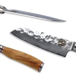 ZAYIKO Damastmesser "OLIVE Kleines Santoku" - 12cm Klinge - Griff: Olivenholz - VG-10 Stahlkern -Abenteuer Verkauf 21787 zayiko damastmesser olive kleines santokumesser 03pof1VyQtHAZ6S 1280x1280