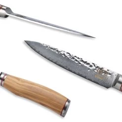 ZAYIKO Damastmesser "OLIVE Allzweckmesser" - 12,5cm Klinge - Griff: Olivemholz - VG-10 Stahlkern -Abenteuer Verkauf 21788 zayiko damastmesser olive allzweckmesser 03L9UHywxYOOLlu 1280x1280