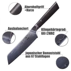 ZAYIKO Damastmesser DAITO PROFI LINE "kleines Santokumesser" - Ahornholz - VG-10 Stahlkern 9 ZAYIKO Damastmesser DAITO PROFI LINE "kleines Santokumesser" - Ahornholz - VG-10 Stahlkern -Abenteuer Verkauf 21803 zayiko profi line kleines santokumessen damastmesser 03mp5jMo6sLtpJQ 1280x1280