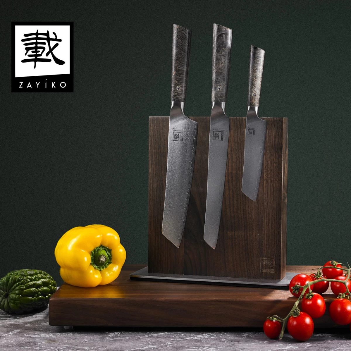 ZAYIKO Damastmesser DAITO PROFI LINE "kleines Santokumesser" - Ahornholz - VG-10 Stahlkern 6 ZAYIKO Damastmesser DAITO PROFI LINE "kleines Santokumesser" - Ahornholz - VG-10 Stahlkern – Bild 6