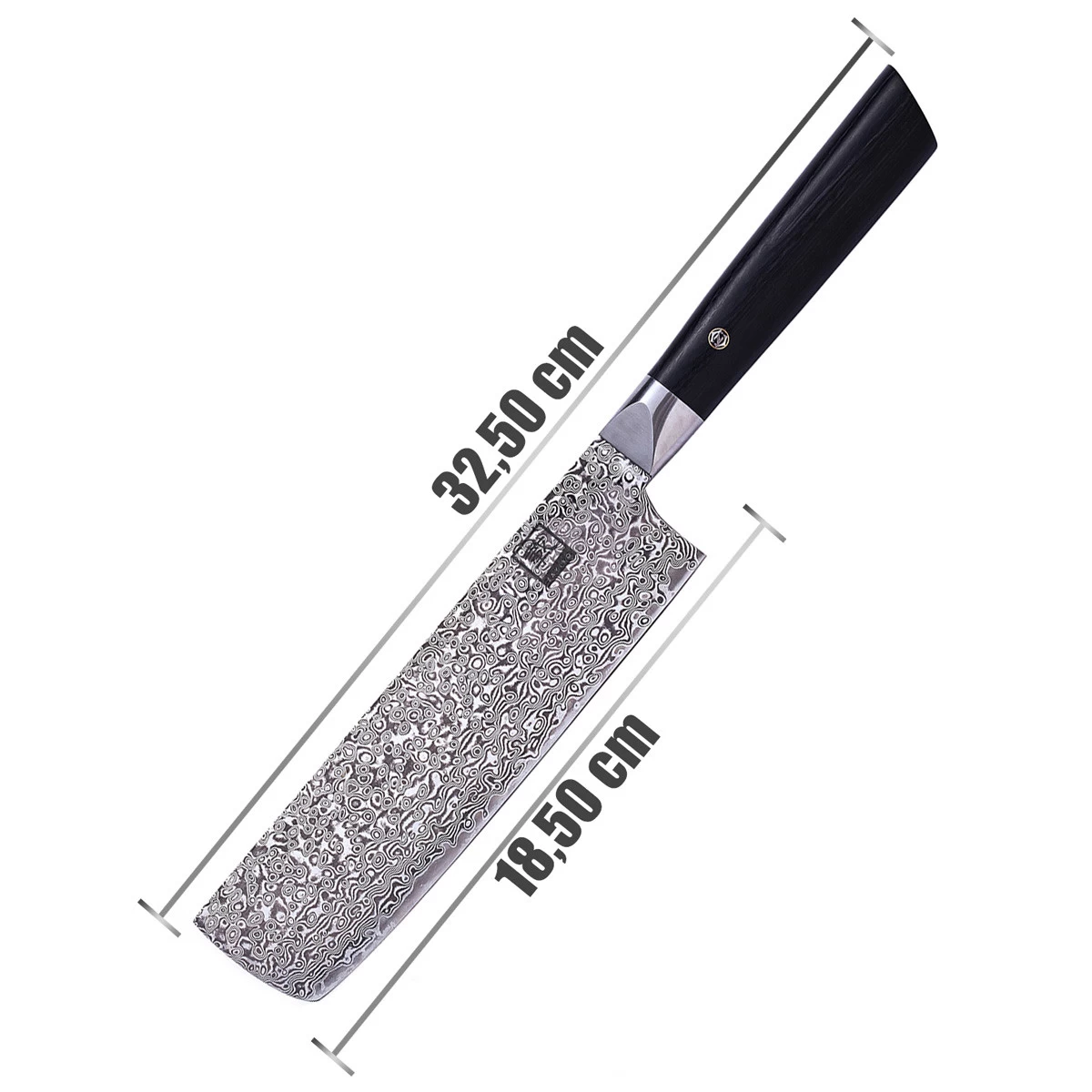 ZAYIKO Damastmesser BLACK EDITION "Nakirimesser" - Pakkaholz - VG-10 Stahlkern 4 ZAYIKO Damastmesser BLACK EDITION "Nakirimesser" - Pakkaholz - VG-10 Stahlkern – Bild 4