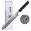ZAYIKO Damastmesser BLACK EDITION "Brotmesser" - Pakkaholz - VG-10 Stahlkern