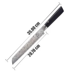 ZAYIKO Damastmesser BLACK EDITION "Brotmesser" - Pakkaholz - VG-10 Stahlkern -Abenteuer Verkauf 21809 zayiko damastmesser black edition pakkaholz brotmesser 04 1280x1280