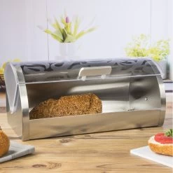 Brotkasten - Edelstahl - Blumenmotiv - 36,3 X 22 X 16,5cm -Abenteuer Verkauf 21908 brotkasten blumemmotiv 03 1280x1280