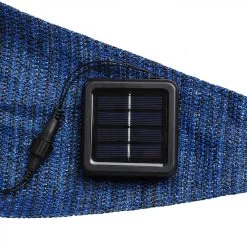 Solar Sonnensegel STERNENHIMMEL - Kaltweiße LED - 3,6 X 3,6 X 3,6m - UV 50 - Dreieck - Blau, Schwarz -Abenteuer Verkauf 22051 sonnensegel led sternenhimmel blau led outdoor uv schutz 02AaNPCgYlufsyu 1280x1280
