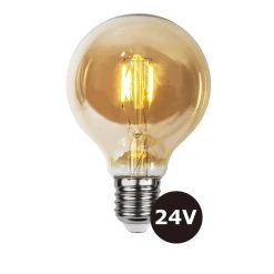 4er Set - 24V Leuchtmittel - 8cm - Amber - 28lm - 2500K - E27 Sockel - Niedervoltleuchtmittel -Abenteuer Verkauf 24V 4368 leuchtmittel system24 led filament 1280x1280