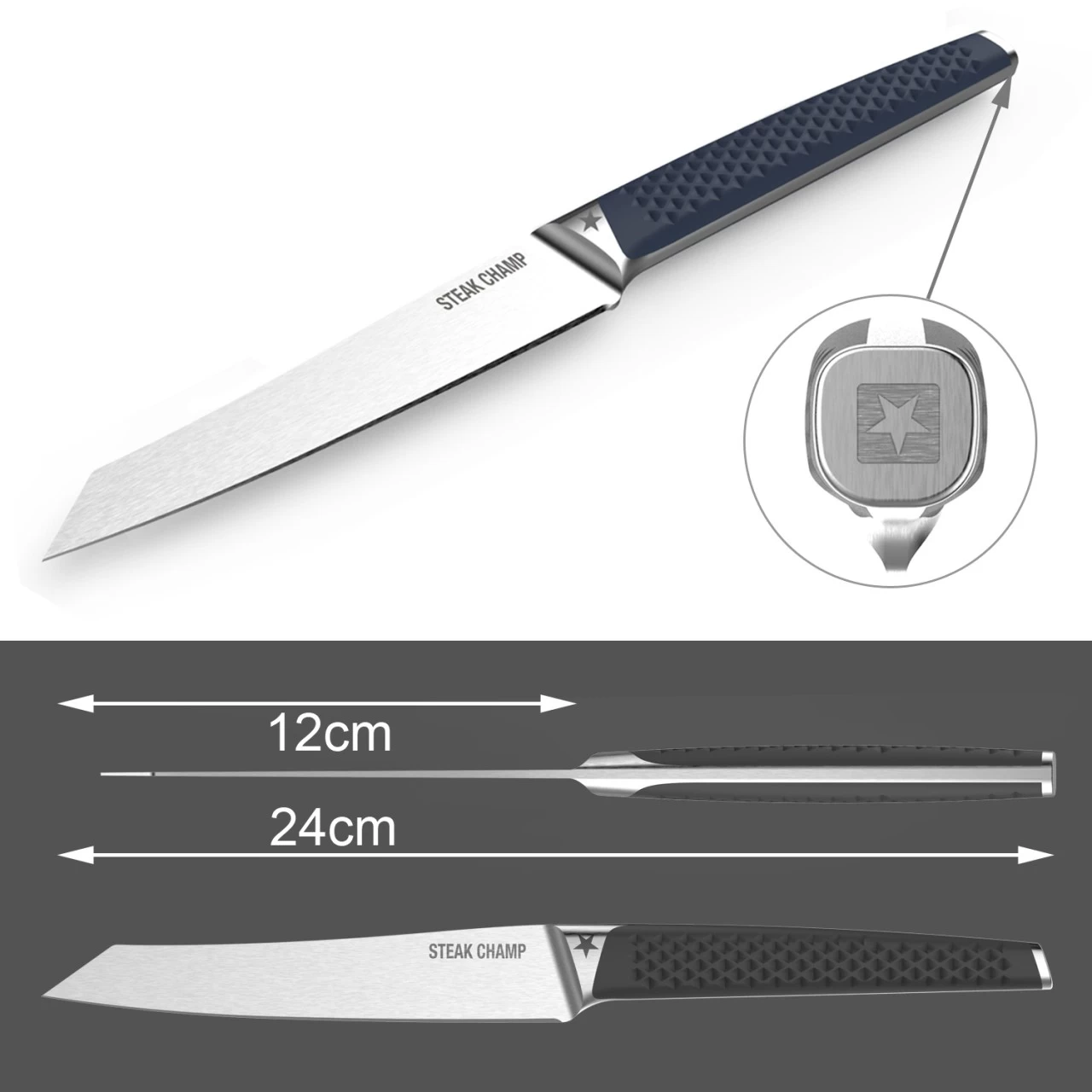 STEAK CHAMP Edles Steak Besteckset 4tlg PRIME-RIB 2 STEAK CHAMP Edles Steak Besteckset 4tlg PRIME-RIB – Bild 2