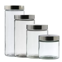 Vorratsdose S, M, L, XL - Vorratsgläser - 4 Verschiedene Größen - 4er Set
