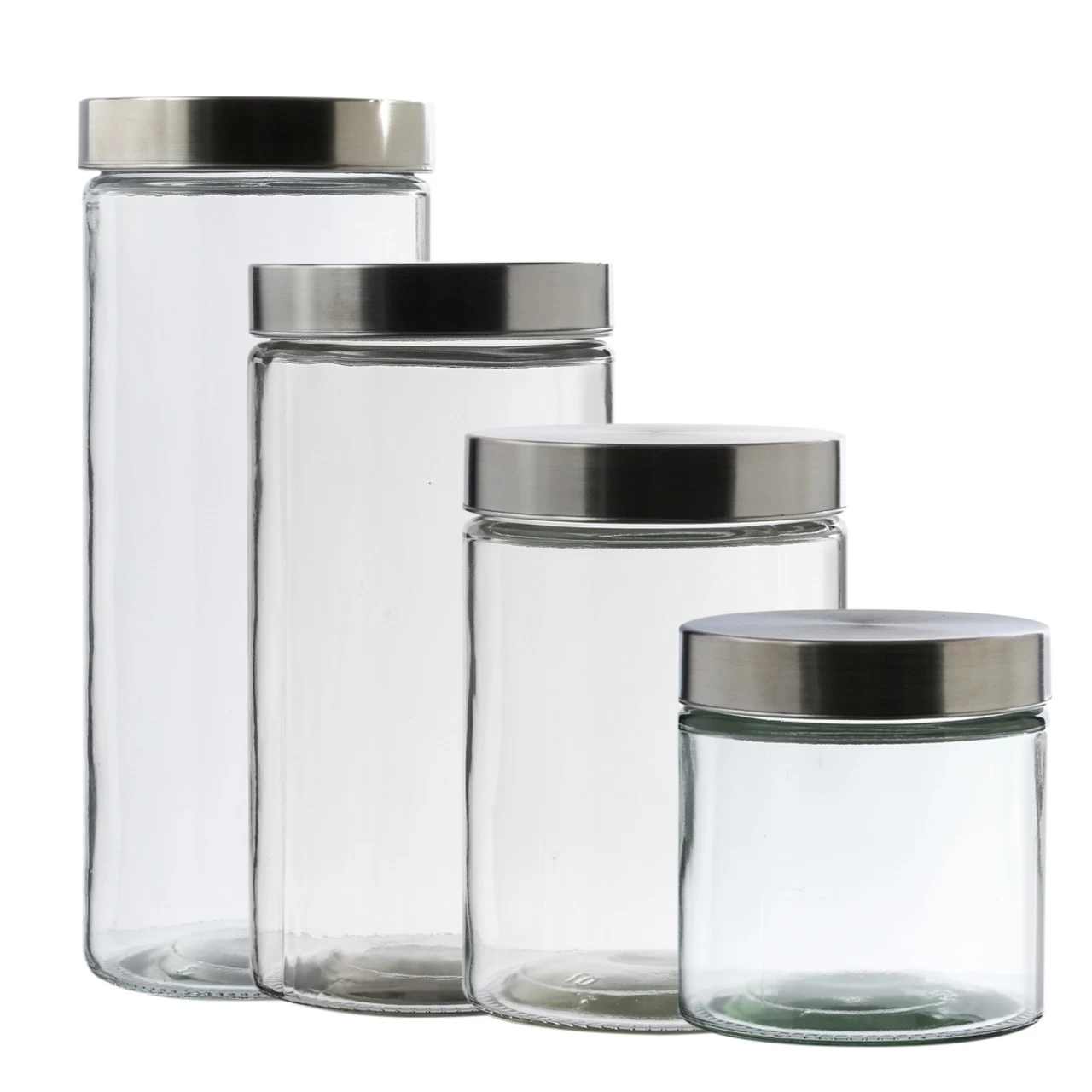 Vorratsdose S, M, L, XL - Vorratsgläser - 4 Verschiedene Größen - 4er Set 1 Vorratsdose S, M, L, XL - Vorratsgläser - 4 Verschiedene Größen - 4er Set