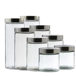 Vorratsdose S, M, L, XL - Vorratsgläser - 4 Verschiedene Größen - 8er Set