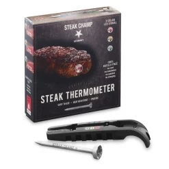 STEAK CHAMP Thermometer - LED Anzeige - Garen Auf Den Punkt! -Abenteuer Verkauf 29243 steak thermometer led einstechthermometer kerntemperatur 03htLnEXbDvpgtH 1280x1280