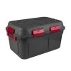 SAFARI Schwarz - Wasserdichte Aufbewahrungsbox 130 Liter - Griff - Rollen