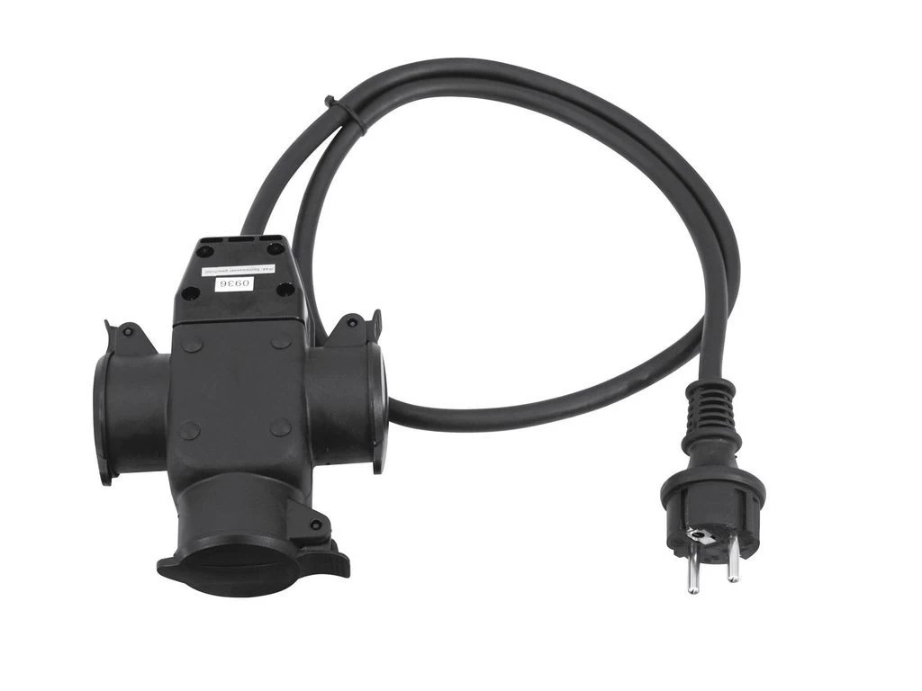 Stromkabel / Verlängerung | 3-Fach | Schutzkontakt | Outdoor | 3x1,5mm² | 1m 2 Stromkabel / Verlängerung | 3-Fach | Schutzkontakt | Outdoor | 3x1,5mm² | 1m – Bild 2