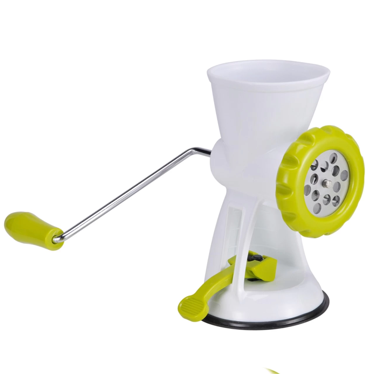 Fleischwolf Kunststoff Mit Standsicherem Saugfuß - 2 Lochaufsätze + Wurstaufsatz + Spiritzgebäck 5 Fleischwolf Kunststoff Mit Standsicherem Saugfuß - 2 Lochaufsätze + Wurstaufsatz + Spiritzgebäck – Bild 5