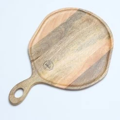 Schneidebrett - Servierbrett - Rund - Mangoholz - Mit Griff - L: 45cm - Natur -Abenteuer Verkauf 3454 schneidebrett 6 1280x1280