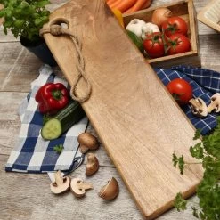 Schneidebrett - Servierbrett - Rechteckig - Mangoholz - Mit Kordel - L: 57,5cm - B: 18cm - Natur -Abenteuer Verkauf 3474 schneidebrett 5Q82QC05lB8CyG 1280x1280