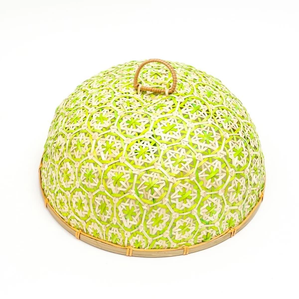 Abdeckhaube - Fliegenschutz - Bambus - H: 22cm - D: 33cm - Grün 1 Abdeckhaube - Fliegenschutz - Bambus - H: 22cm - D: 33cm - Grün