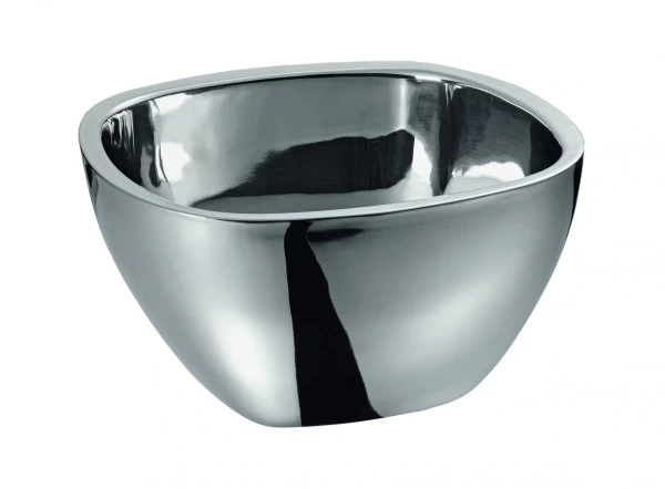 Buffetschüssel - Doppelwandiger Edelstahl Für Beste Isolierung - Ideal Für Salate - 26x26cm - 4,4 Li 1 Buffetschüssel - Doppelwandiger Edelstahl Für Beste Isolierung - Ideal Für Salate - 26x26cm - 4,4 Li