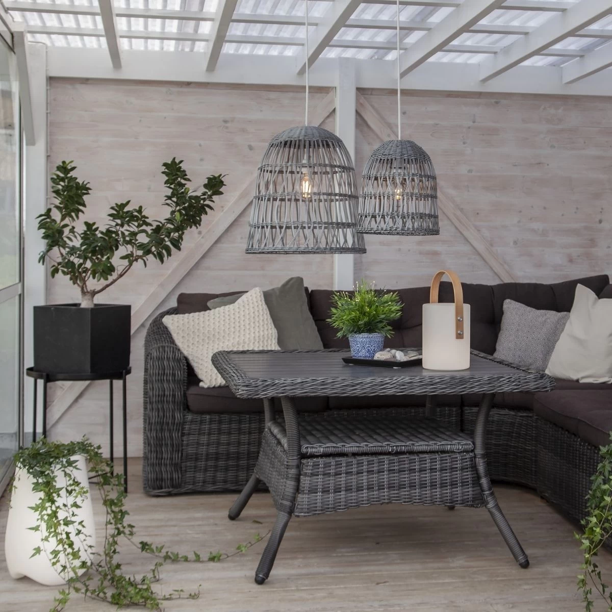 LED Dekoleuchte/Laterne LUCIE - Warmweiß/kaltweis Wählbar - Batterie - Outdoor - 34x19cm 4 LED Dekoleuchte/Laterne LUCIE - Warmweiß/kaltweis Wählbar - Batterie - Outdoor - 34x19cm – Bild 4