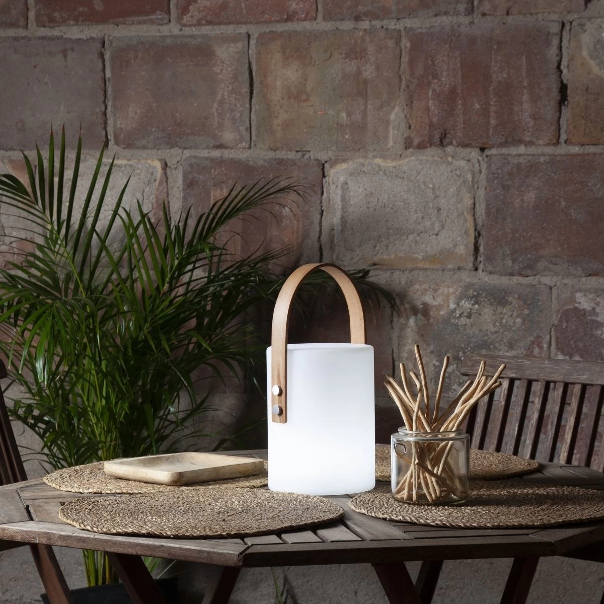 LED Dekoleuchte/Laterne LUCIE - Warmweiß/kaltweis Wählbar - Batterie - Outdoor - 34x19cm 1 LED Dekoleuchte/Laterne LUCIE - Warmweiß/kaltweis Wählbar - Batterie - Outdoor - 34x19cm