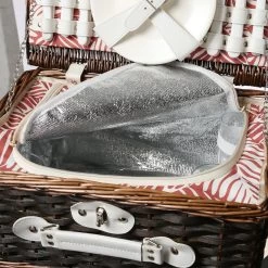 Picknickkorb LIA - Für 4 Personen - Inkl. Kühlfach - Leichtes Geschirr - Braun -Abenteuer Verkauf 6520 picknickkorb lia fuer 2 personen inkl kuehlfach lebensmittelechtes geschirr braun 11WjLg4zDYnpn5I 1280x1280