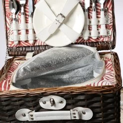 Picknickkorb LIA - Für 4 Personen - Inkl. Kühlfach - Leichtes Geschirr - Braun -Abenteuer Verkauf 6520 picknickkorb lia fuer 2 personen inkl kuehlfach lebensmittelechtes geschirr braun 12bmTBq2v5M1wb2 1280x1280