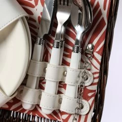 Picknickkorb LIA - Für 4 Personen - Inkl. Kühlfach - Leichtes Geschirr - Braun -Abenteuer Verkauf 6520 picknickkorb lia fuer 2 personen inkl kuehlfach lebensmittelechtes geschirr braun 9 1280x1280