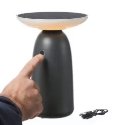 LED Solar Garten Tischleuchte - 3 Helligkeitsstufen - H: 22cm - Lichtsensor - Für Außen - Grau -Abenteuer Verkauf 6808 led solar garten tischlampe 3 helligkeitsstufen 22cm usb lichtsensor grau 3mPMlGCNB8nAEy 1280x1280