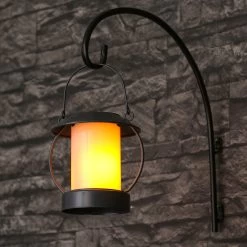 LED Solar Laterne - Flammeneffekt - Hängend U. Stehend - H: 14cm - Lichtsensor - Schwarz -Abenteuer Verkauf 6817 led solar laterne flammeneffekt haegend u stehend flackernde led 14cm schwarz 2ZcaTRDq2pMjcz 1280x1280