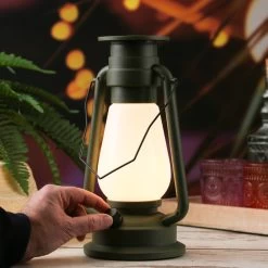 LED Solar Sturmlaterne - Kunststoff - Warmweiße LED - Dimmbar - H: 30cm - Lichtsensor - Braun -Abenteuer Verkauf 6854 led solar sturmlaterne tragegriff kunststoff warmweisse led 30cm fuer aussen gruen 41bmbBWe80baKv 1280x1280