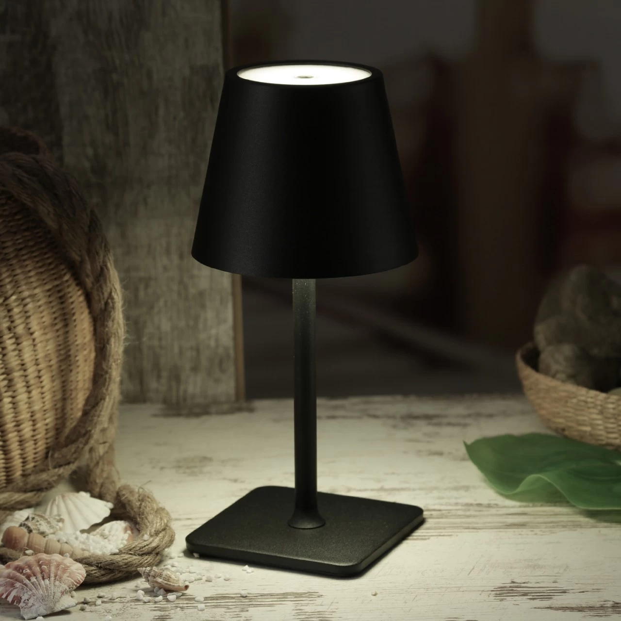 LED Akku Tischlampe - 3 Lichtfarben - 2 Höhen - H: 38cm - Wiederaufladbar Per USB - F. Innen 3 LED Akku Tischlampe - 3 Lichtfarben - 2 Höhen - H: 38cm - Wiederaufladbar Per USB - F. Innen – Bild 3